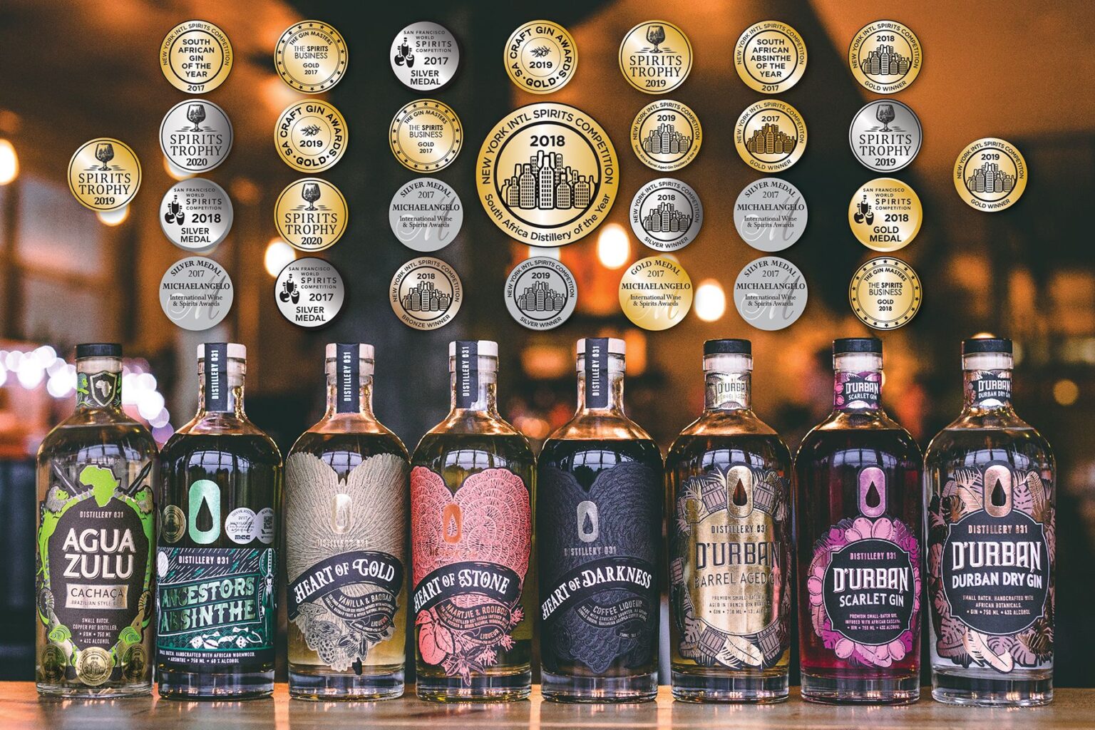 Durban’s Distillery 031 has an awardwinning range of Gins Thirsty
