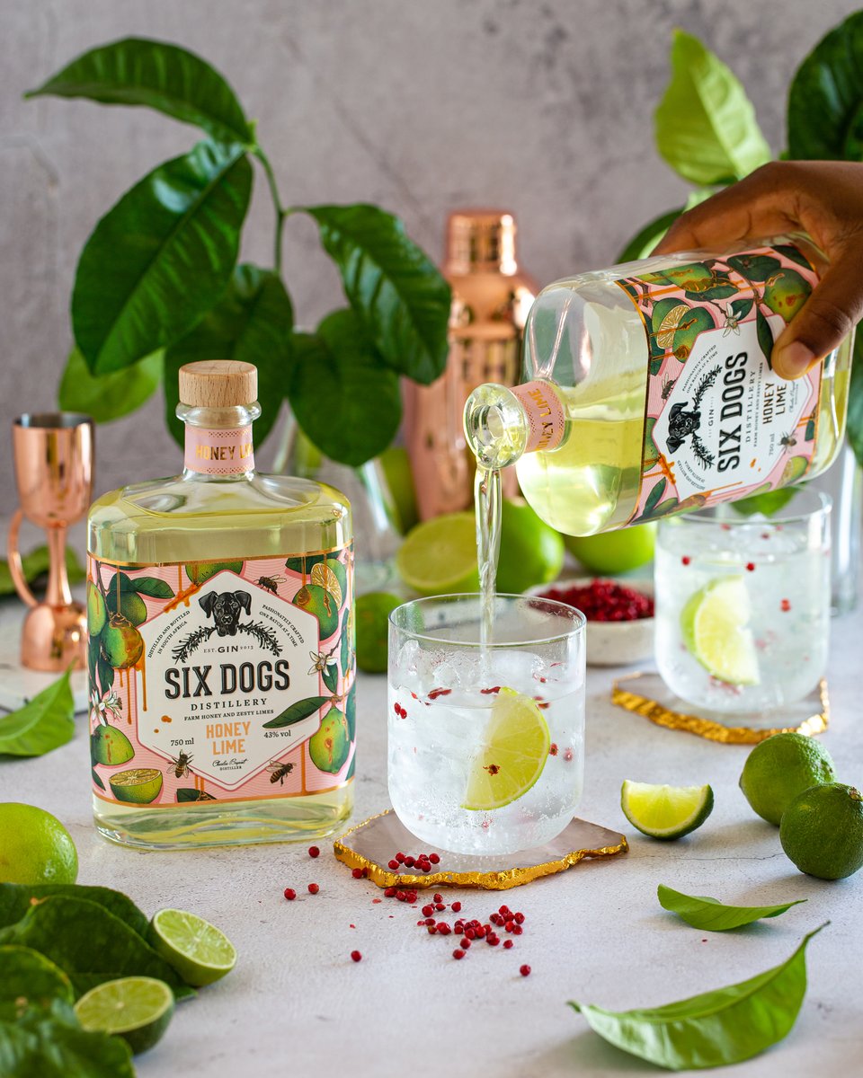Six Dogs Distillery Honey Lime Gin